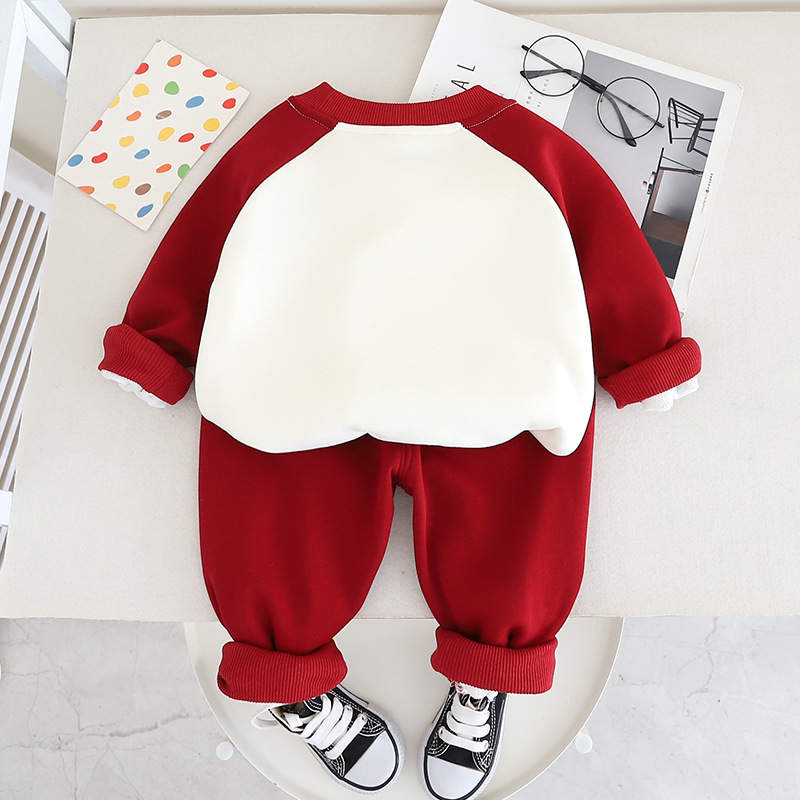 Toddler Boy/Girl X-shaped Pocket Two Piece Set-kissminis