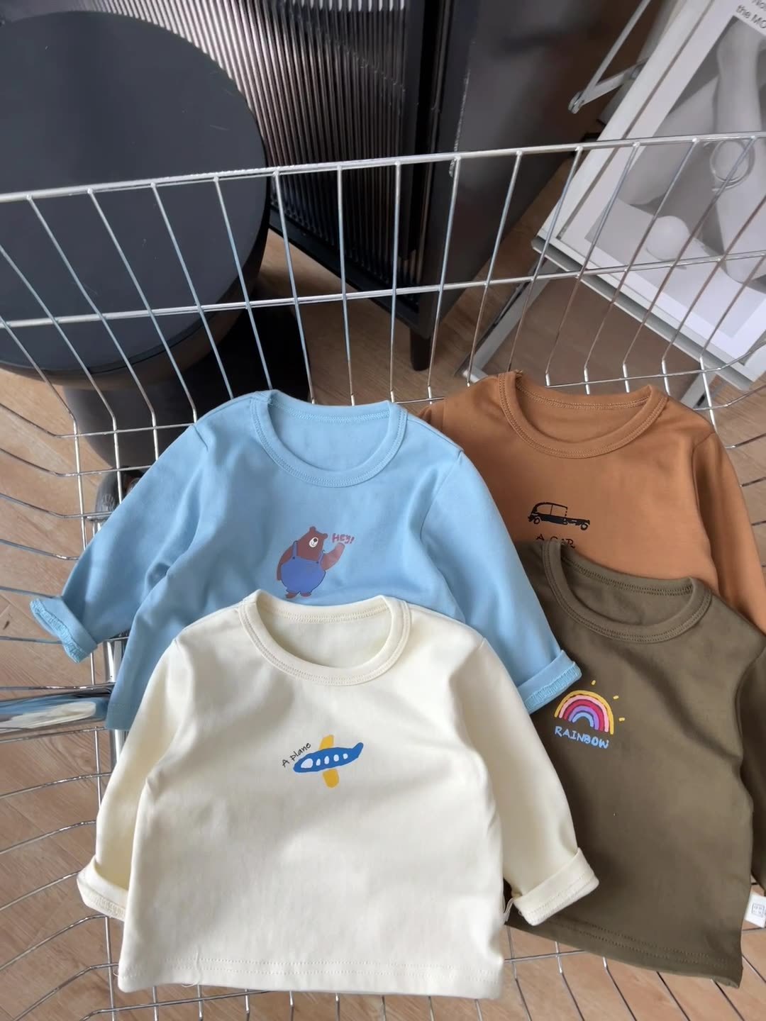 Baby Boy/Girl Printed Long Sleeve T-Shirt -kissminis