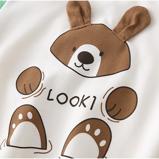 Baby Boy/Girl Bear Cartoon Bodysuit-kissminis