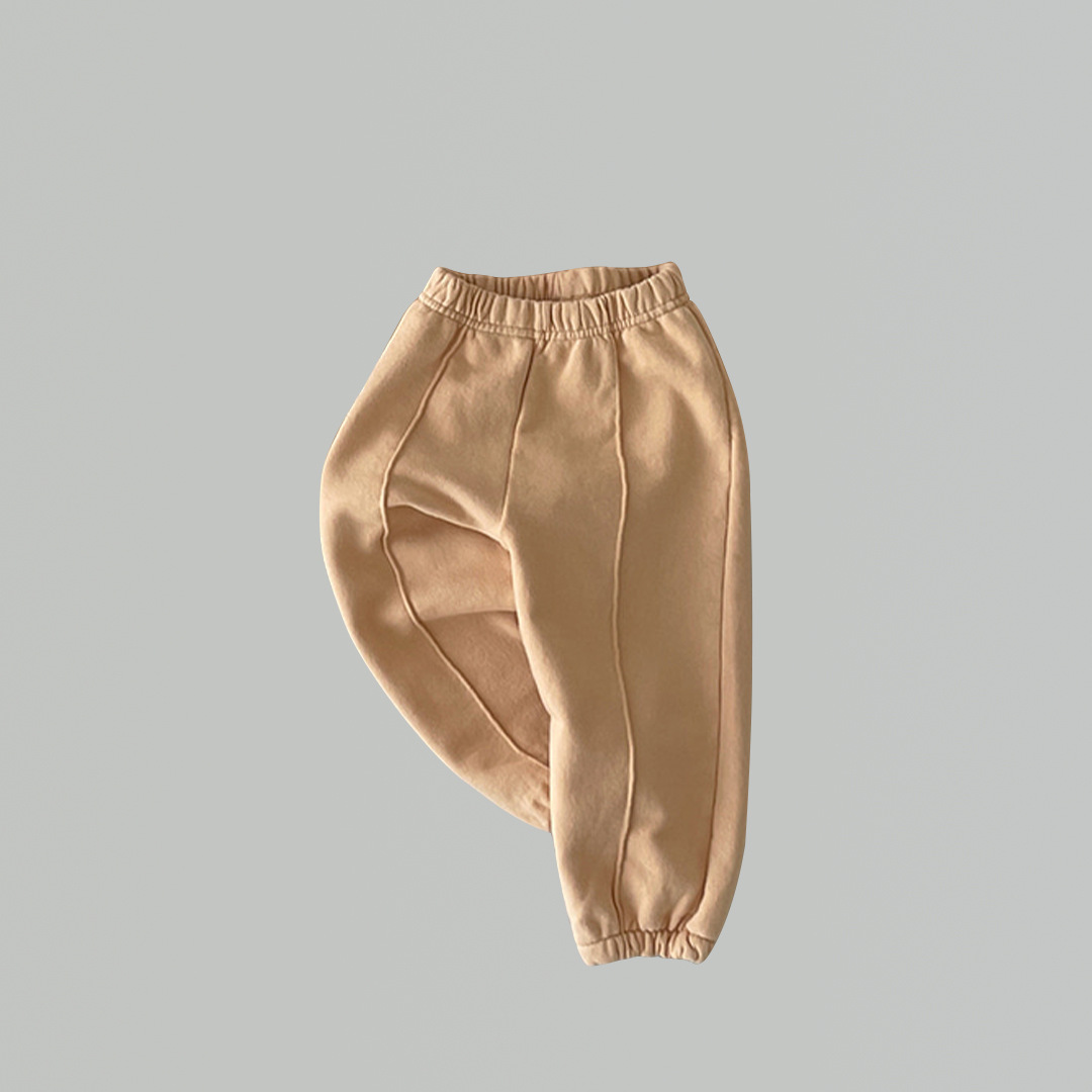 Baby Boy/Girl Solid Color Casual Elasticized Joggers Pants