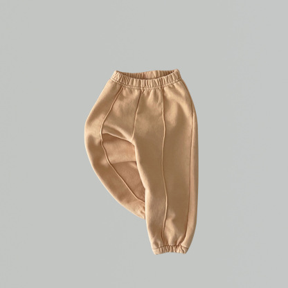 Baby Boy/Girl Solid Color Casual Elasticized Joggers Pants