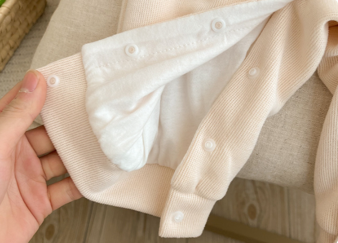 Baby Boy/Girl Color Clash Button Romper