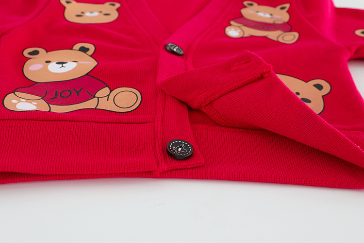 3pcs Toddler Allove Bear Graphic T-shirt Sweatshirt and Pant Set-kissminis