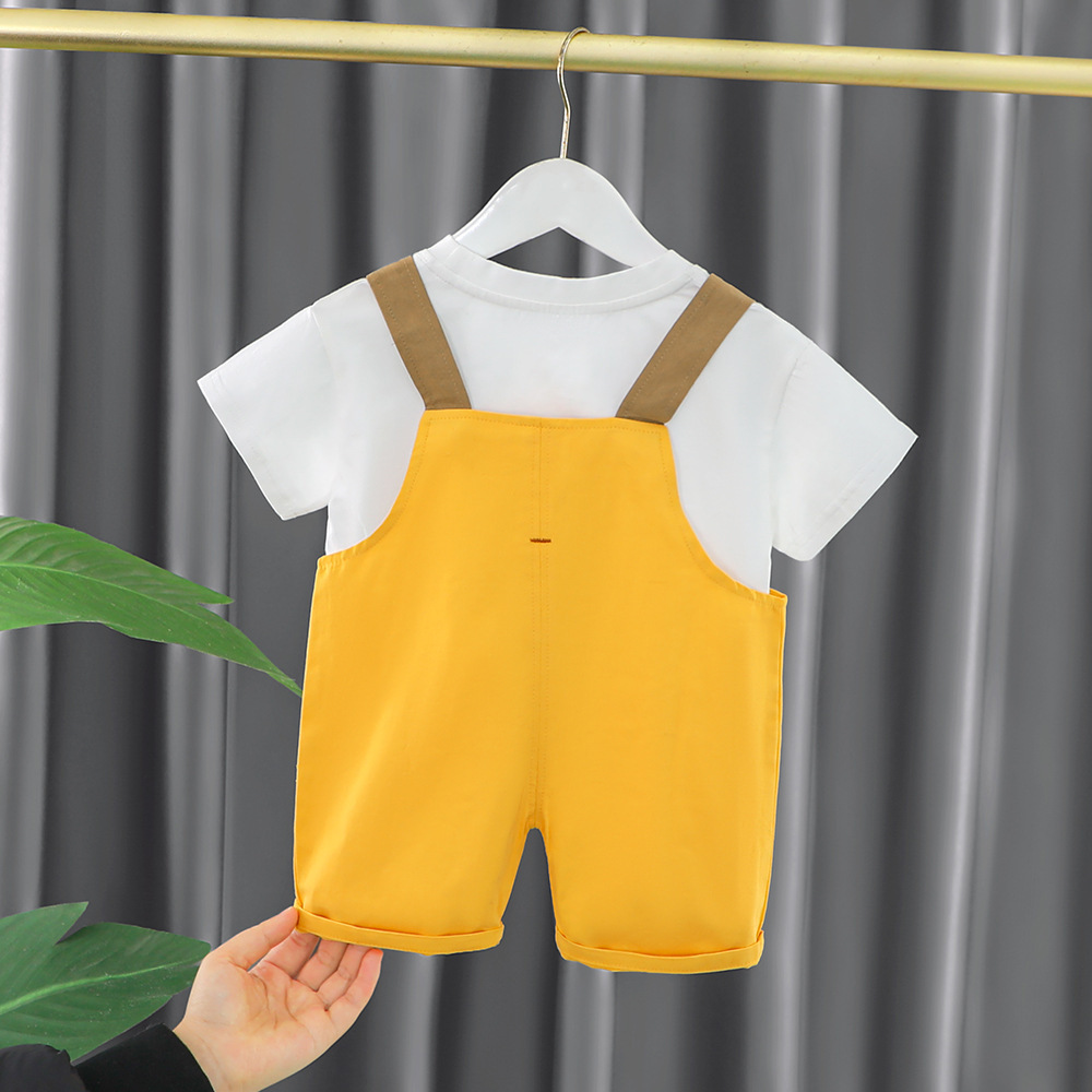 2pcs Baby Cartoon T-shirt with Pants Set -kissminis