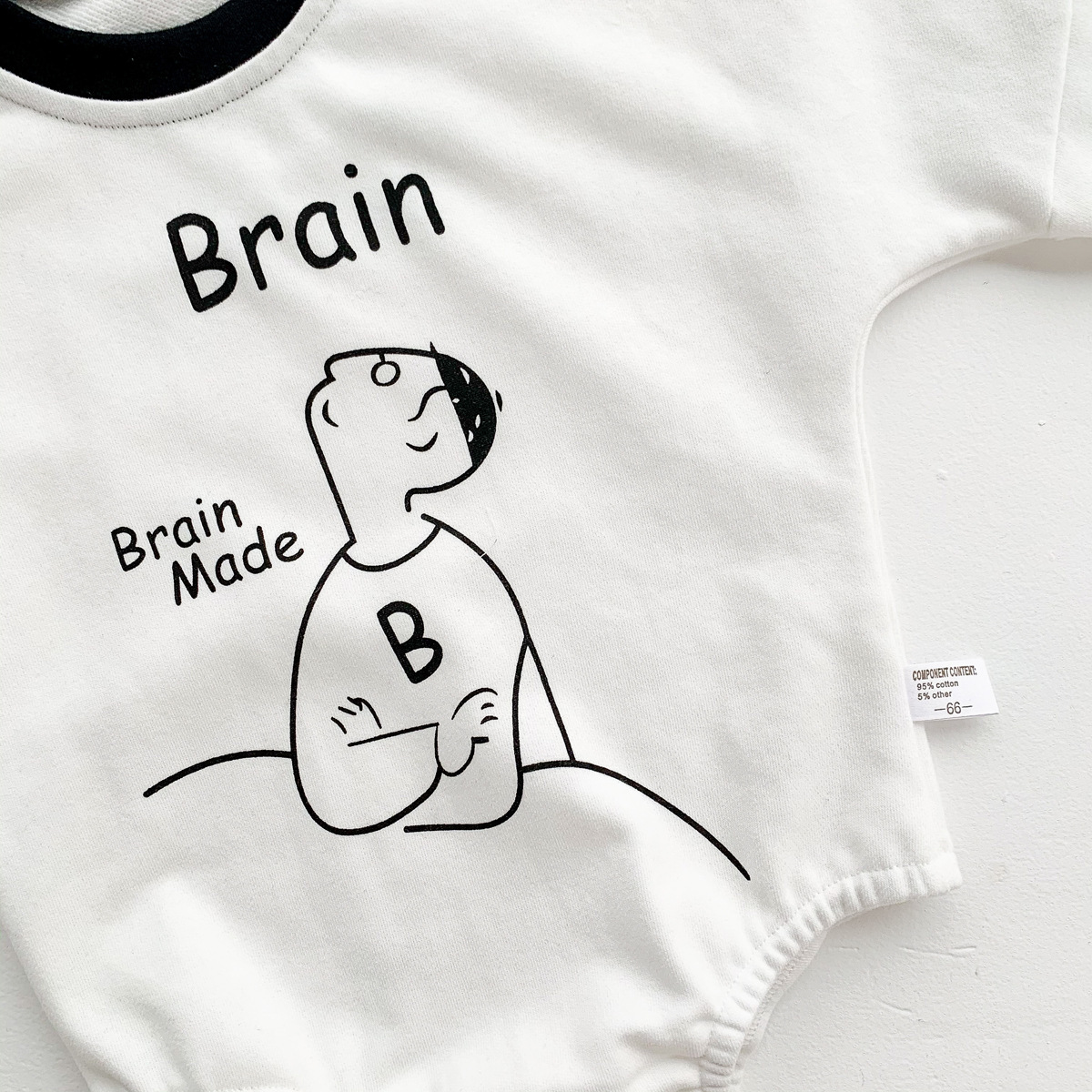 2pcs Baby Boy/Girl Letter and Cartoon Pattern Long Sleeve Bodysuit with Hat Set-kissminis