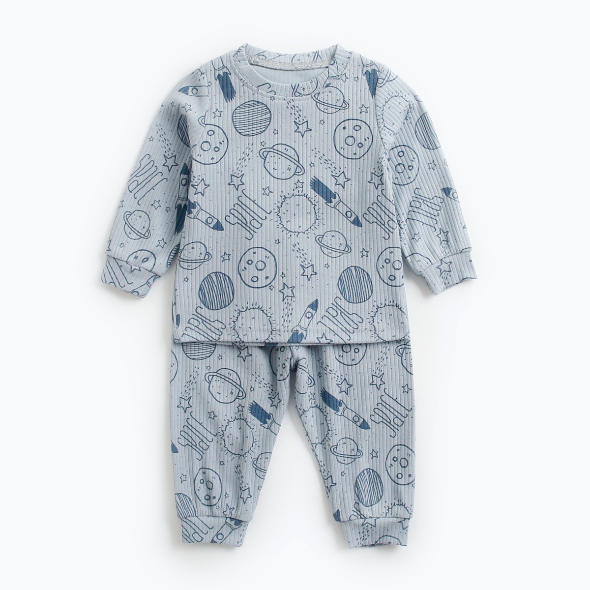 2pcs Baby Boy/Girl Cute Cartoon Pattern Long Sleeve Sweatshirt and Pants Set-kissminis