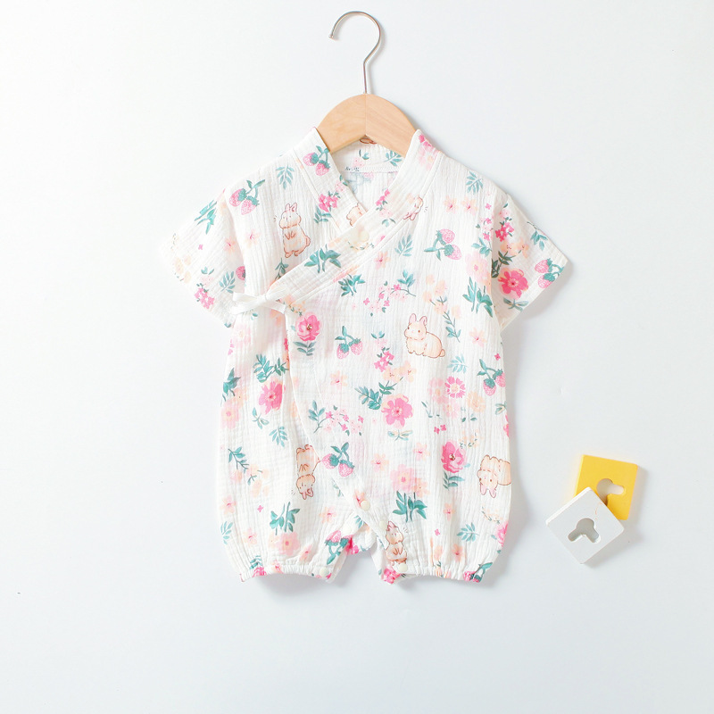 Baby Boy/Girl Rabbit Printed Romper-kissminis