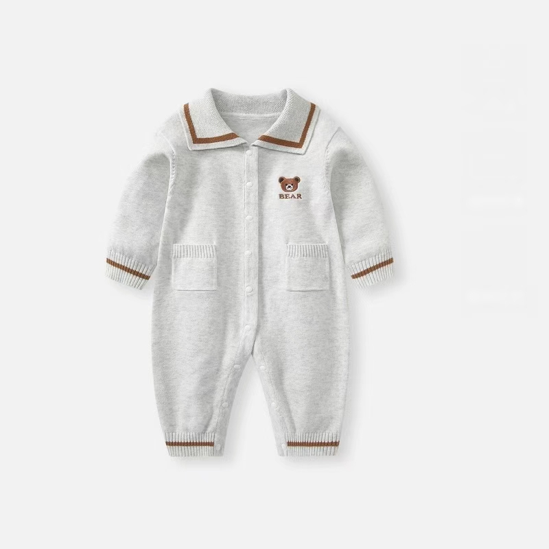 Baby Boy Casual Long Sleeve Romper