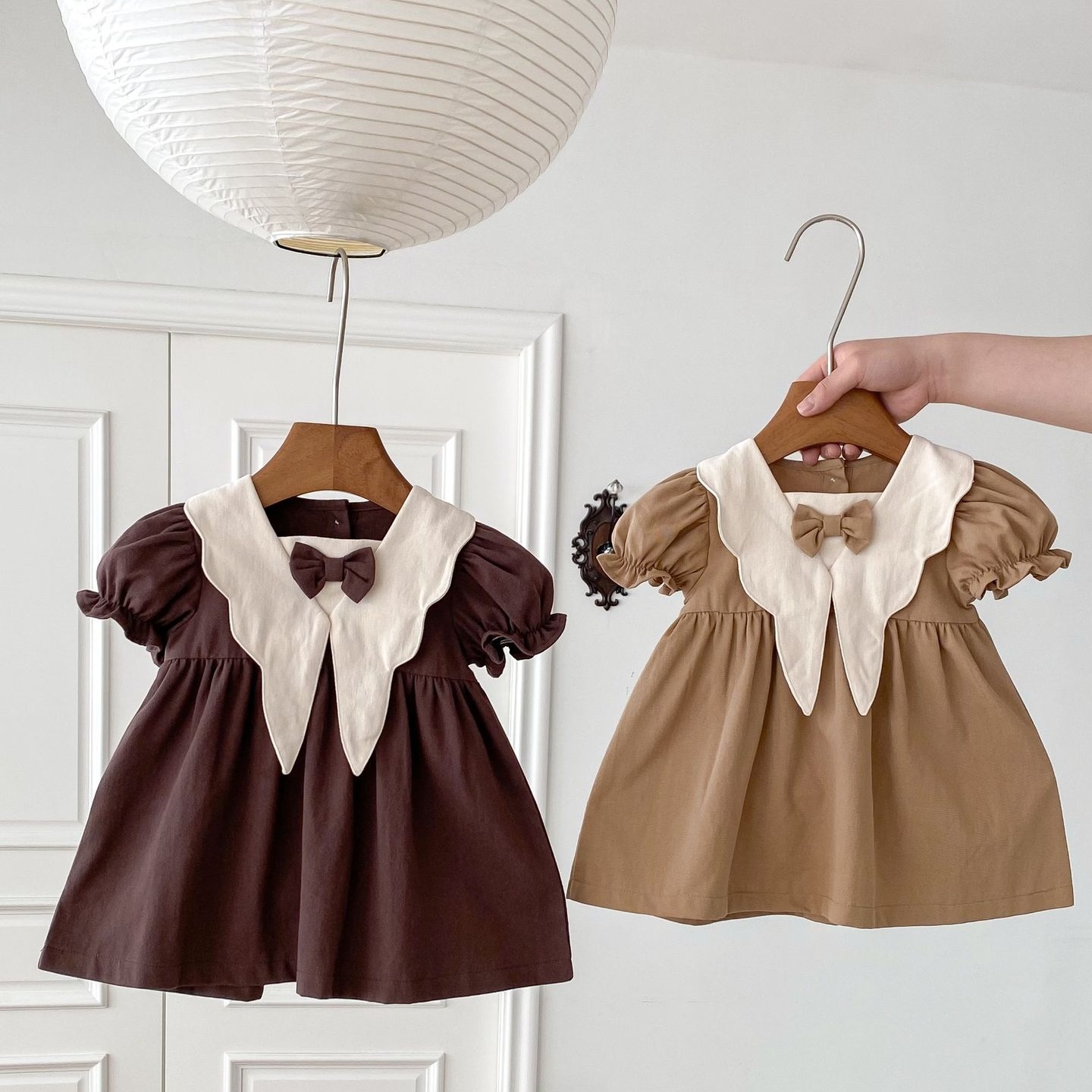 Baby/Toddler Girl Vintage Short Sleeve Dress-kissminis