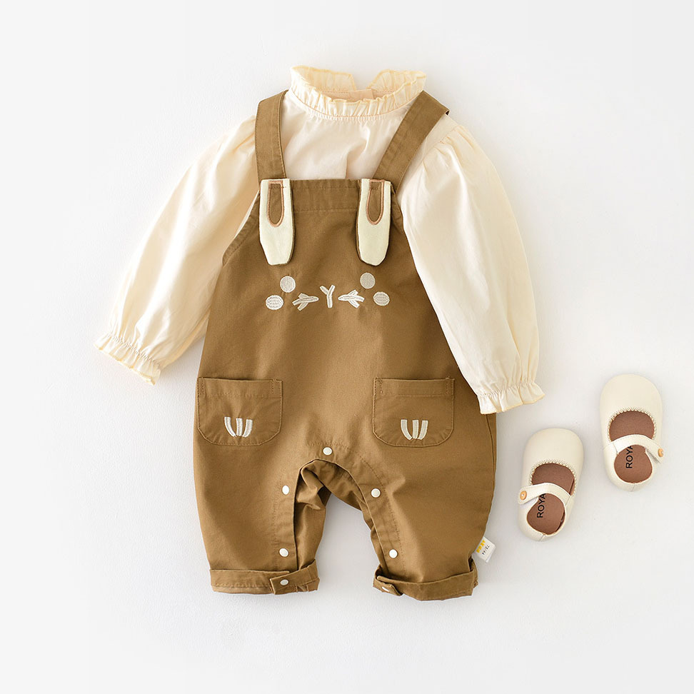 Baby Boy/Girl Rabbit Overalls Romper-kissminis