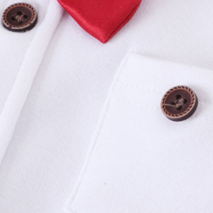 2pcs Baby Boy British Style Romper with Matching Hat