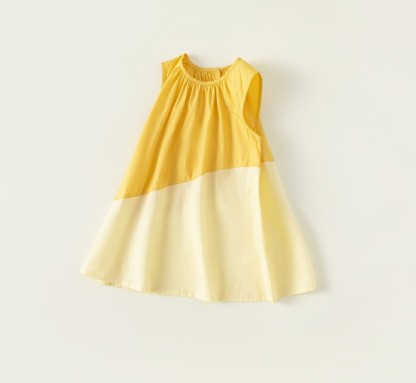 Baby Toddler Girl Block Color Sleeveless Dress