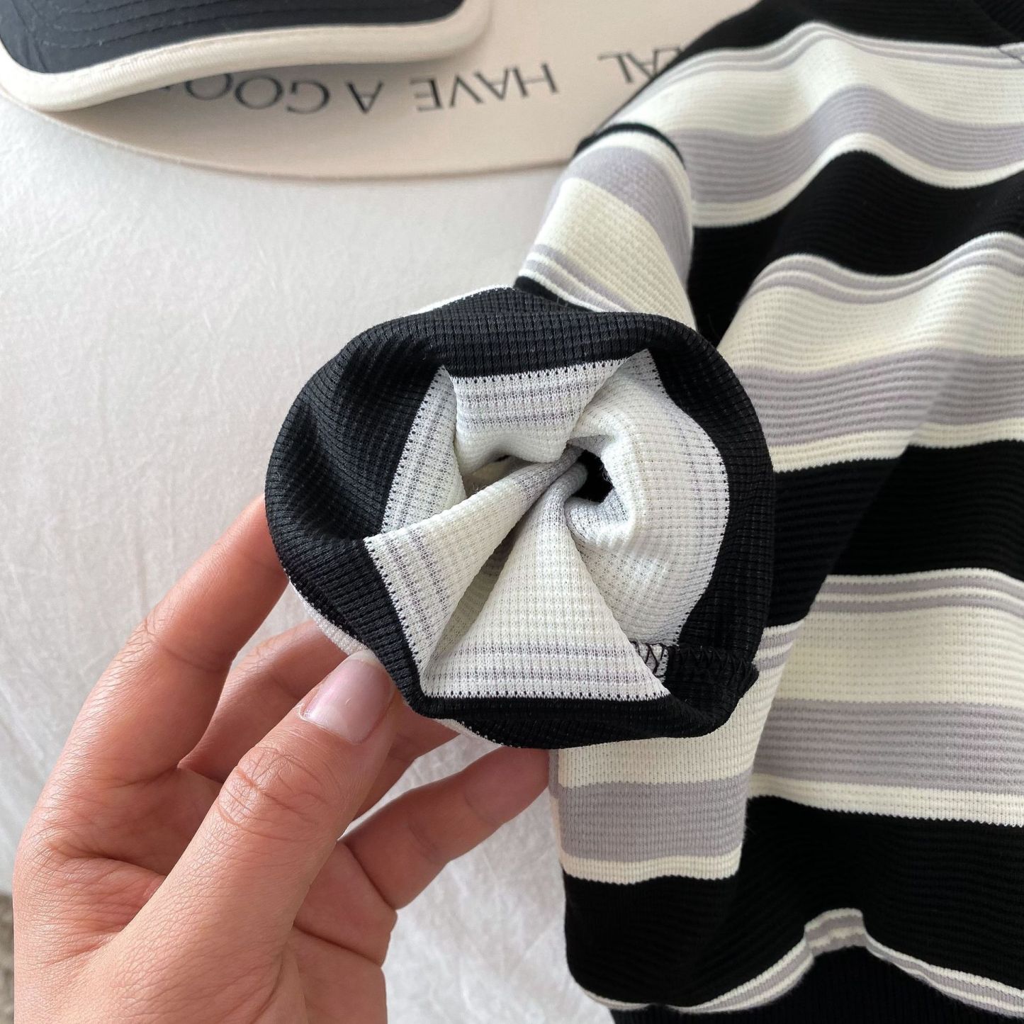 Baby Boy"Good"Long Sleeve Sweatshirt-kissminis