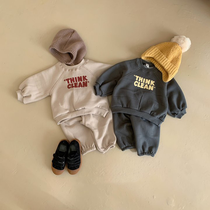 2pcs Toddler Boy/Girl Velvet Letter Raglan T-Shirt and Pants Set-kissminis