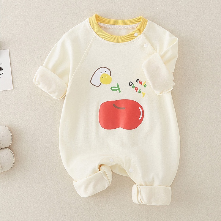 Baby Boy/Girl Apple Print Romper-kissminis