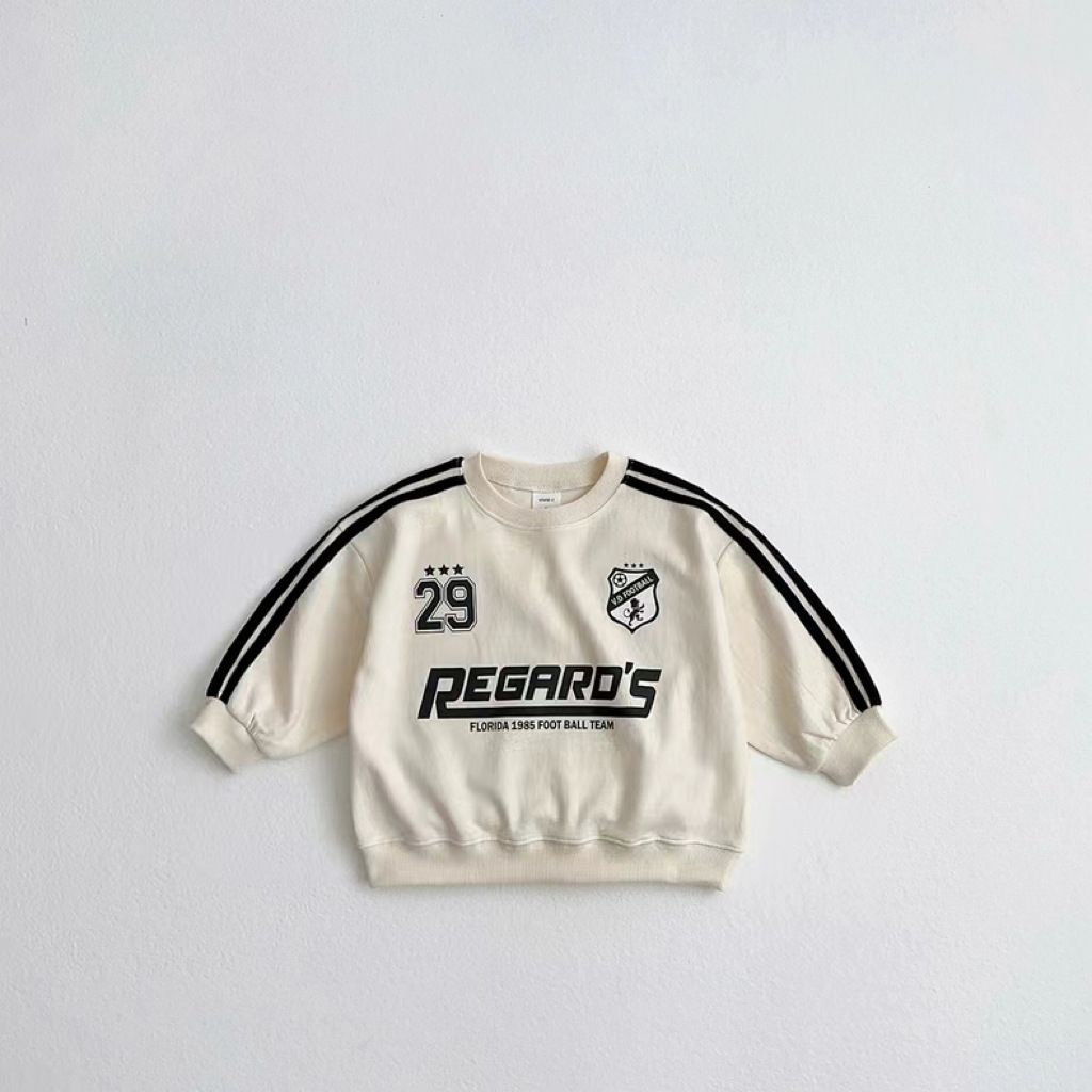 Baby Boy/Girl Sports Crew Neck Printed Sweatshirt-kissminis