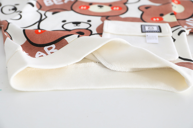 Allover Cartoon Bear Pattern Two Piece Set-kissminis