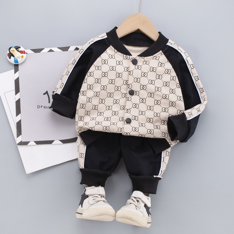 Toddler Boy/Girl Ins Style Print Two Piece Set-kissminis