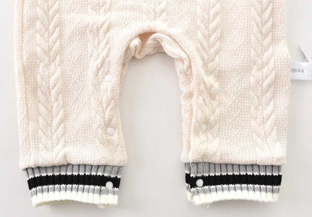 Baby Boy/Girl Cute Cartoon Bear Knitted Long Sleeve Romper-kissminis