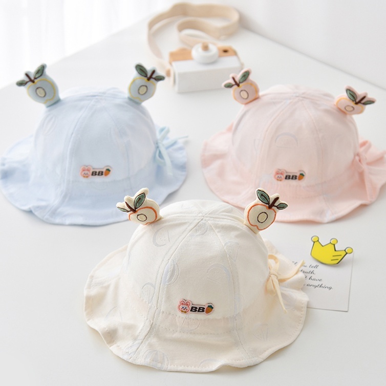 Baby Soild Color Print Hat-kissminis