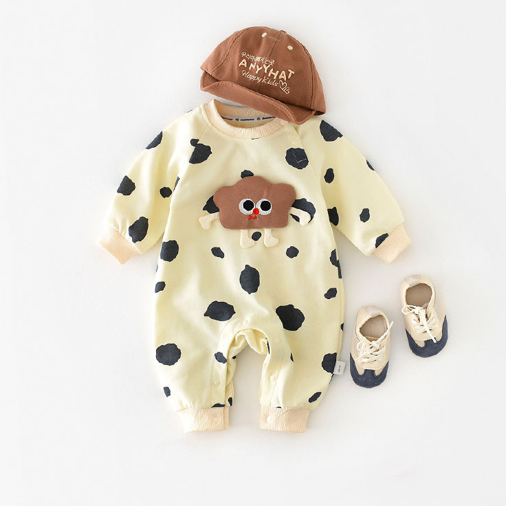 Baby Boy / Girl Printed Dot Pattern All Over Romper-kissminis