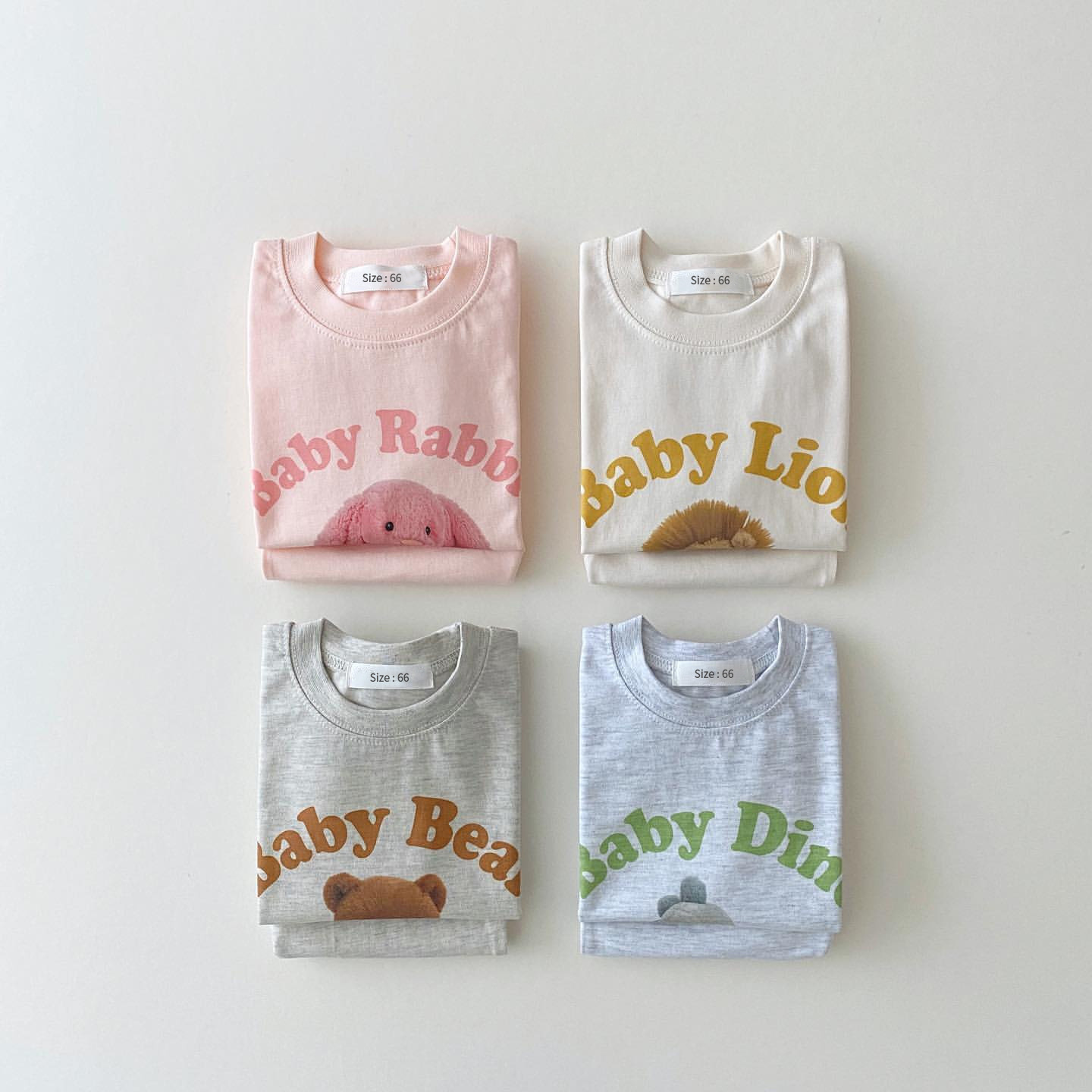 2pcs Baby Boy/Girl Animal Alphabet Print T-shirt with Pant Set-kissminis