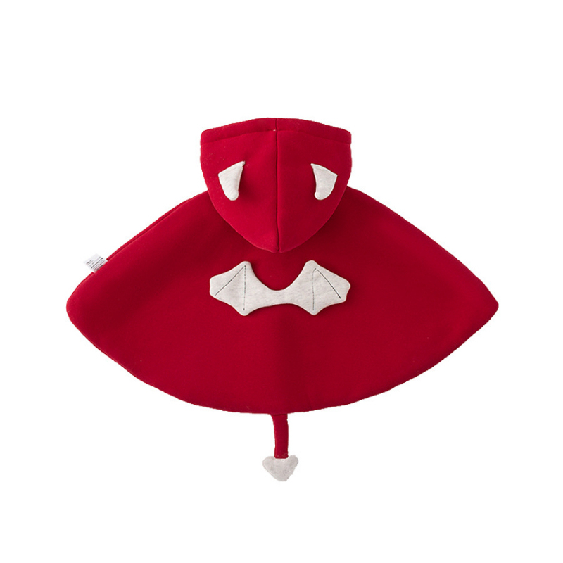 Baby Christmas Children Velvet Thickened Cloak Hooded Cloak-kissminis