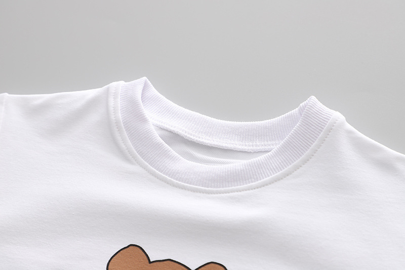 Cute Cartoon Bear Pattern Three Piece Set-kissminis