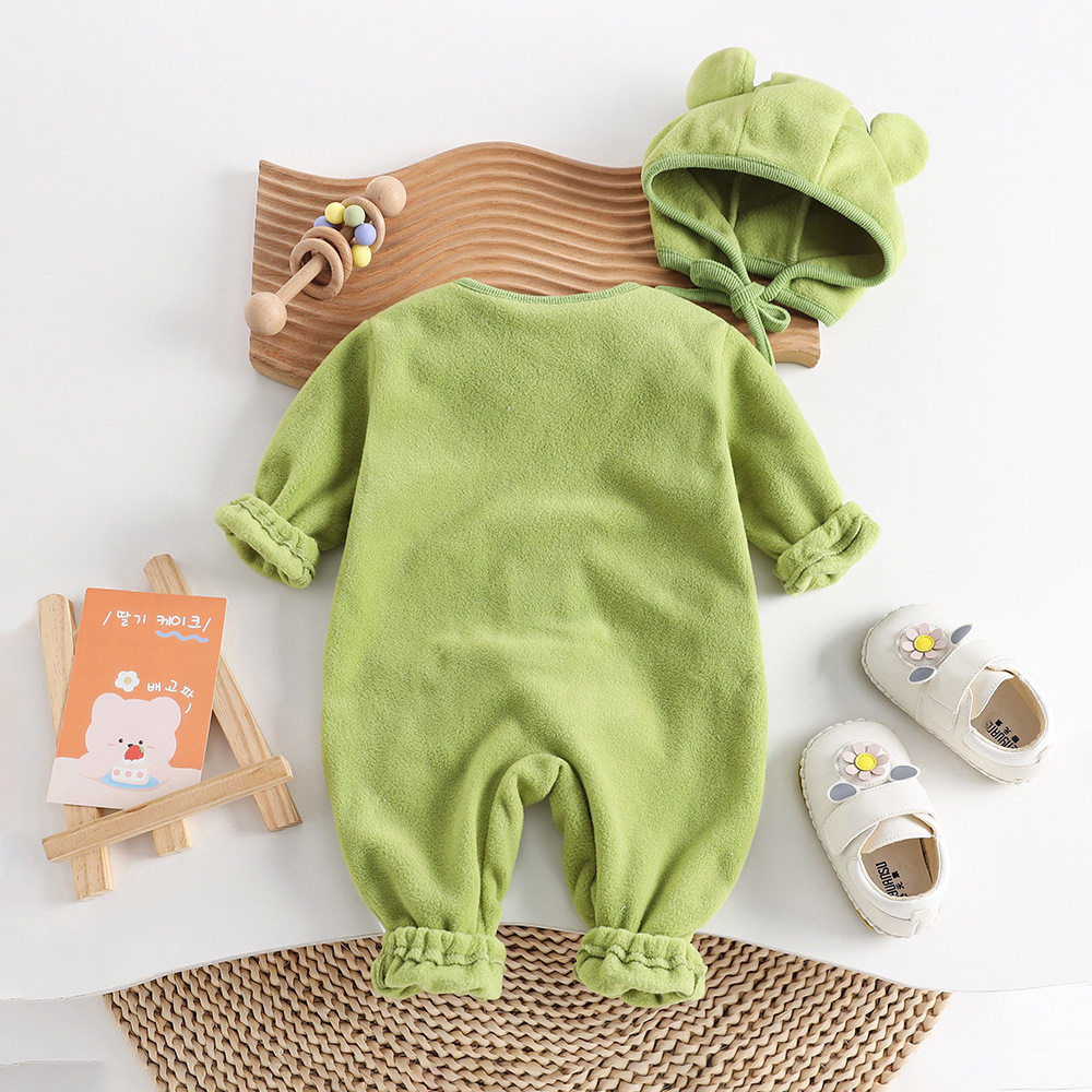 Number Design Long Sleeve Romper-kissminis