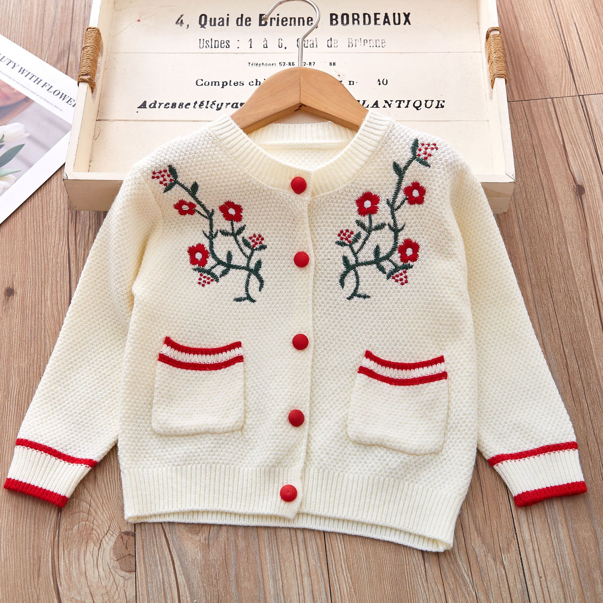 Baby/Toddler Girl Embroidered Flowers Dress-kissminis