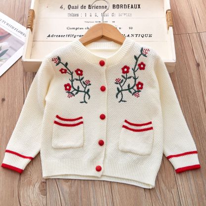 Baby/Toddler Girl Embroidered Flowers Dress-kissminis