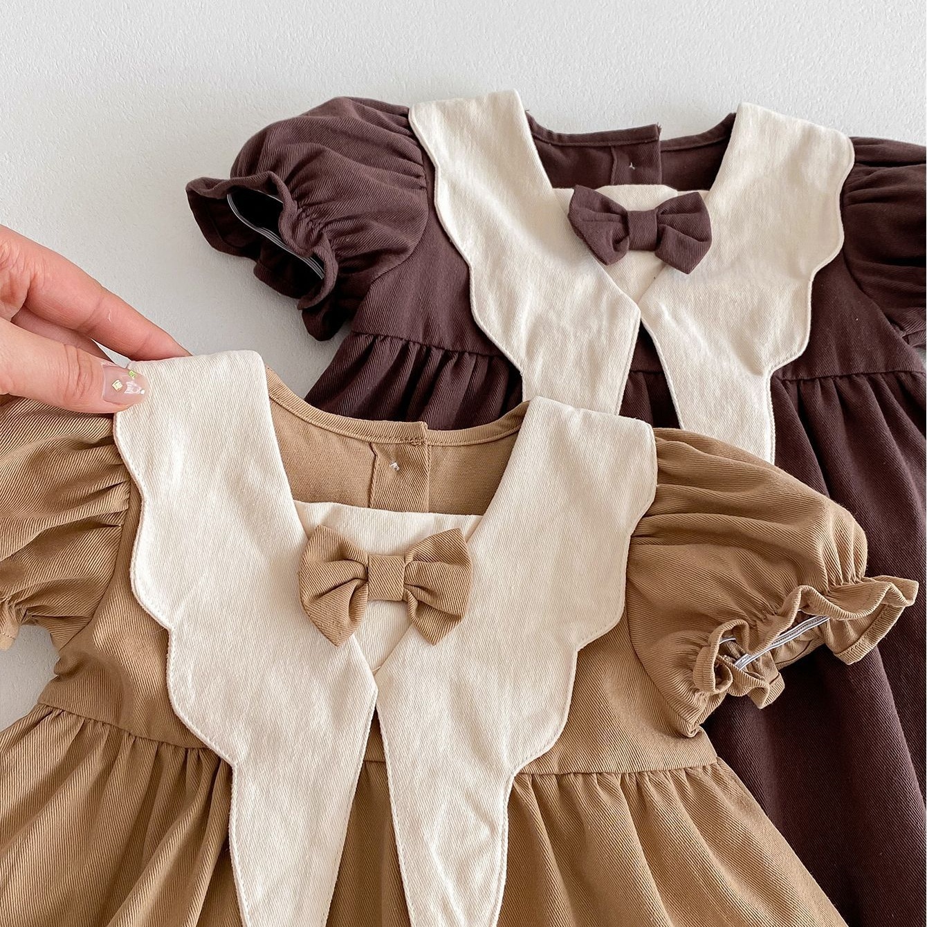 Baby/Toddler Girl Vintage Short Sleeve Dress-kissminis