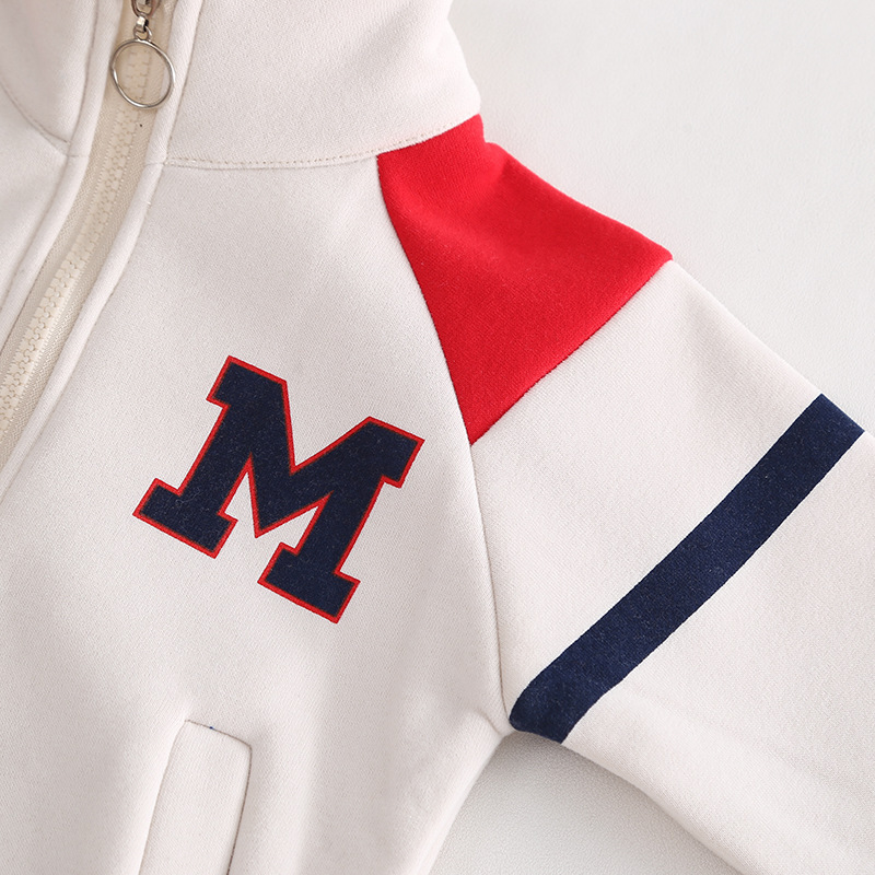 Baby Boy/Girl Letter Print Long Sleeves Sweatshirt Two-Piece Set-kissminis