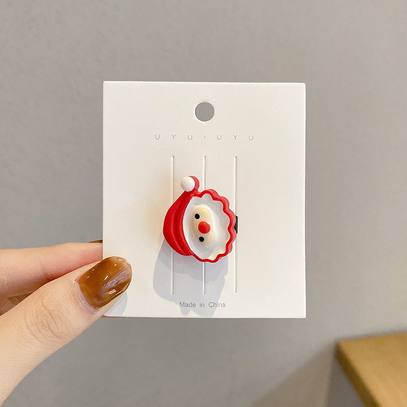 Baby Girl Cute Christmas Santa Claus Hair Clip-kissminis