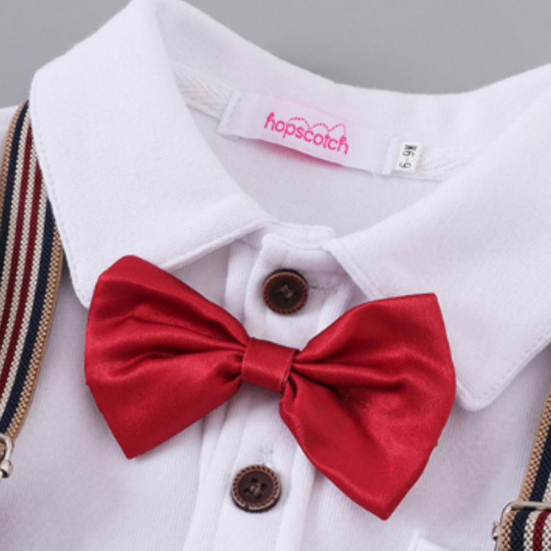 2pcs Baby Boy British Style Romper with Matching Hat