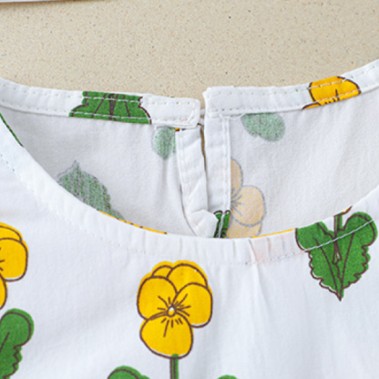 3pcs Cardigan +Dress+Knit Pants Baby Girl Rabbit and Floral Graphics