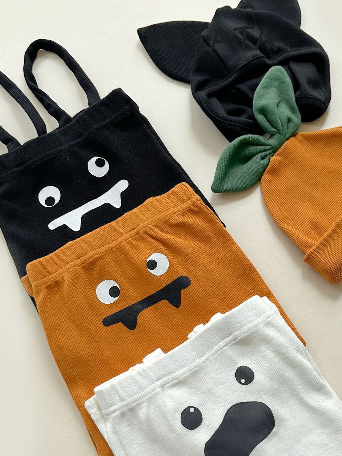 Baby Boy/Girl Halloween Wacky Pattern Overalls-kissminis
