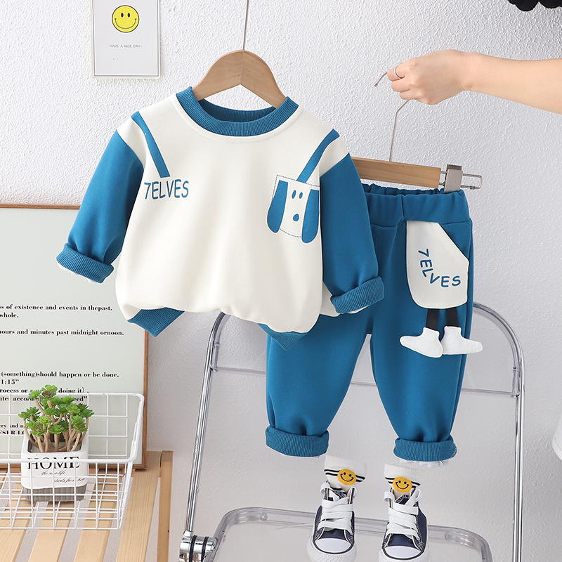 Cute Cartoon Dog Design Two Piece Set-kissminis