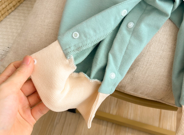 Baby Boy/Girl Cute Sheep Pattern Single Breasted Long Sleeve Romper-kissminis