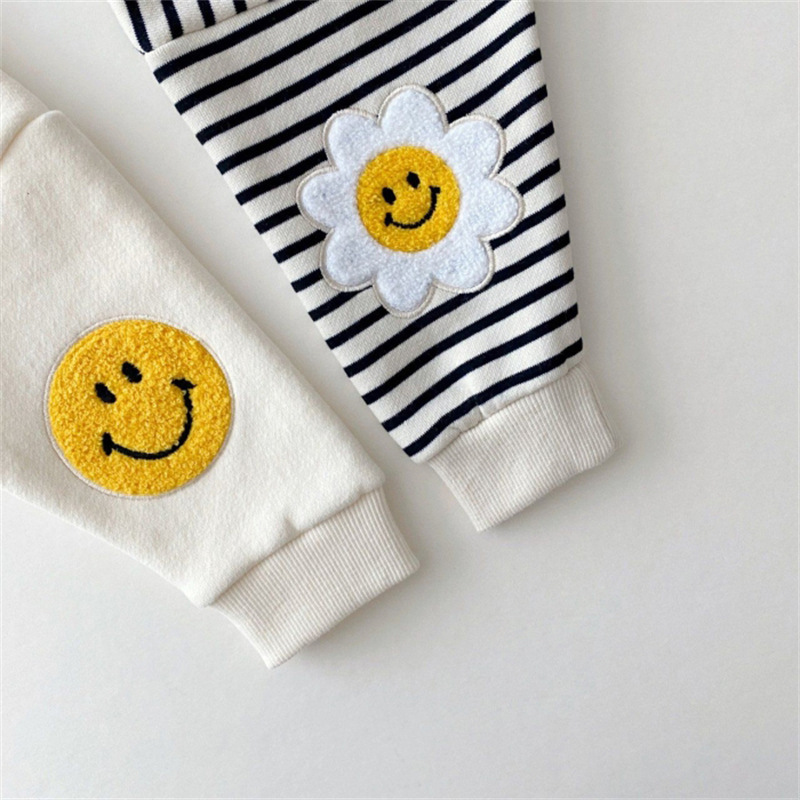 Toddler Boy/Girl Smile Face Pattern Long Sleeves Sweatshirt-kissminis