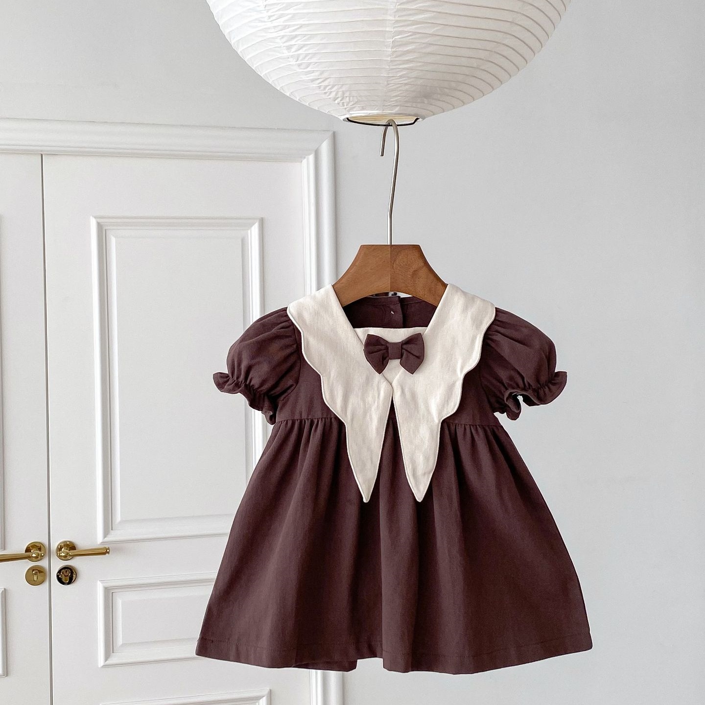 Baby/Toddler Girl Vintage Short Sleeve Dress-kissminis