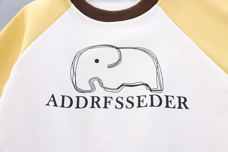 Toddler Boy/Girl Elephant Print Three-Piece Set-kissminis