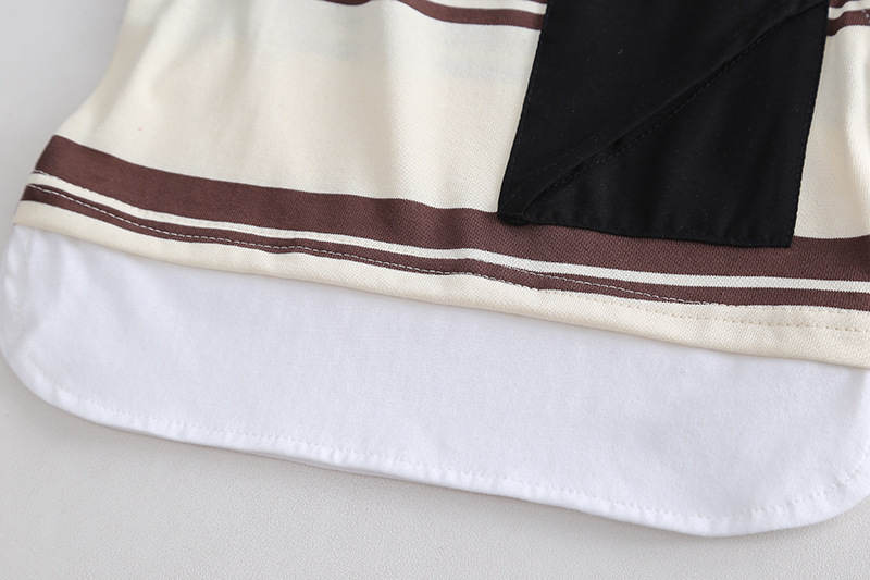 Toddler Boy/Girl Solid Color Striped Two-Piece Set-kissminis
