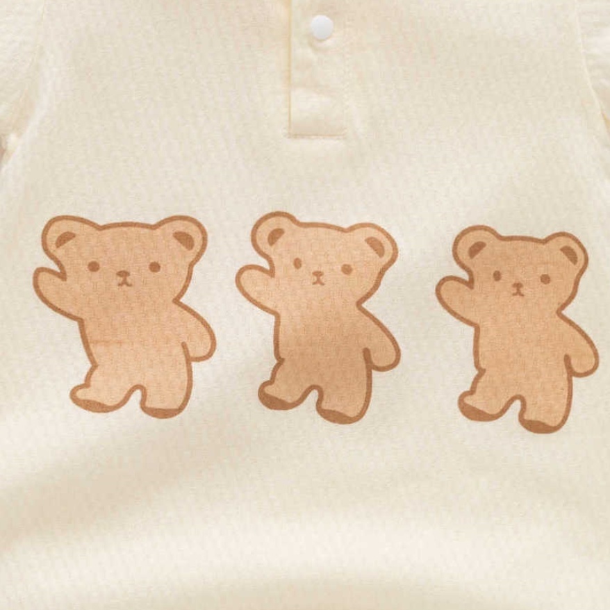 Baby Boy/Girl Bear Print Babysuit-kissminis