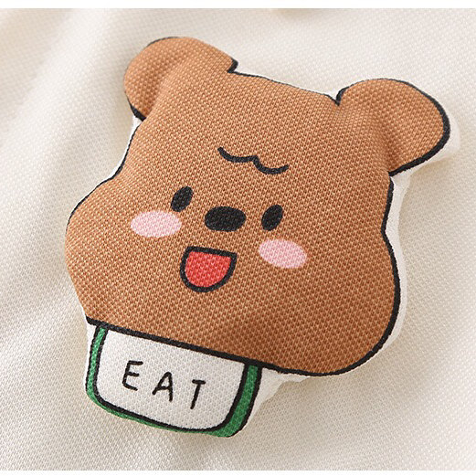 Baby Boy Decoration Bear Front Buckle Romper-kissminis