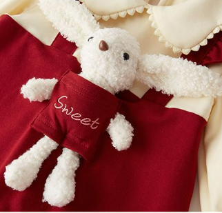  Baby Girl Princess Stylistic Bear Overalls Romper-kissminis