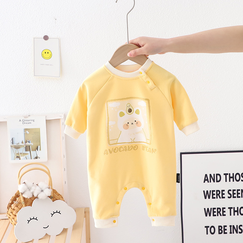 Baby Boy/Girl Carrot Bunny Printed Romper-kissminis