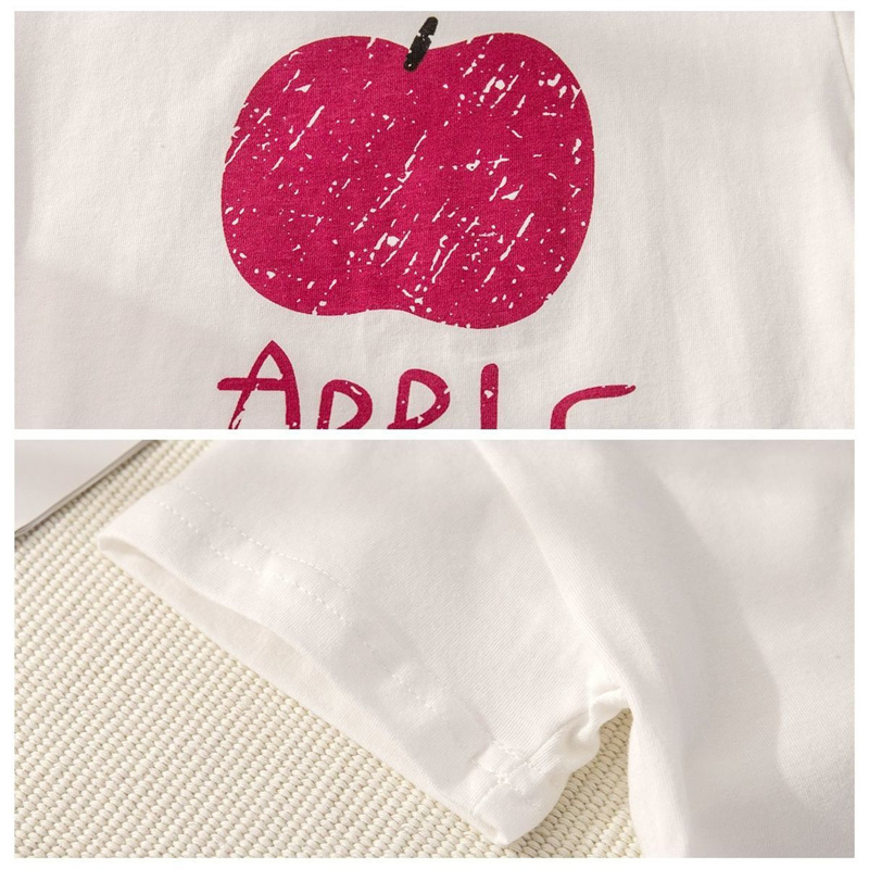 2pcs Baby Girl/Boy Cute Fruit Pattern T-shirt with Pant Set
