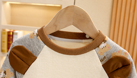 Baby Boy/Girl Bear Pattern and Ears Design Romper-kissminis