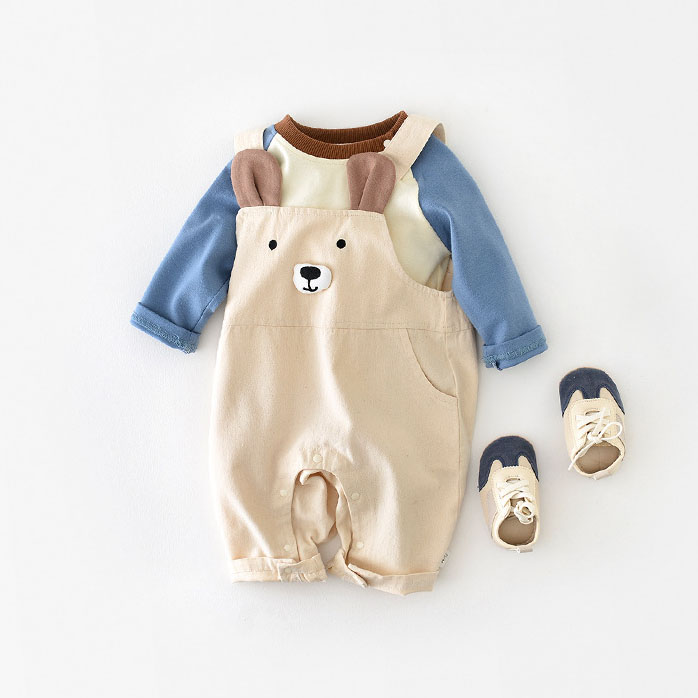 Toddler Boy Cute Bear Two Piece Set-kissminis
